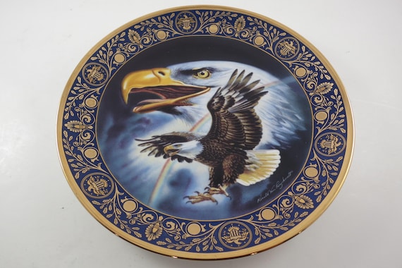 Franklin Mint Heirloom Royal Doulton Profile of Freedom by Ronald Ruyckevelt IOB with COA