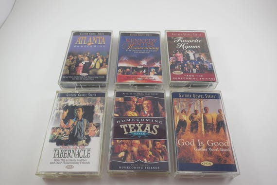 Six Vintage Bill & Gloria Gaither And Their Homecoming Friends Cassette Tapes Atlanta Kennedy Center Texas Tabernacle Favorite Hymns