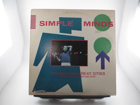 Vintage 1981 Vinyl LP Record Simple Minds Themes For Great Cities (Definitive Collection 79-81) Excellent Condition w/Bonus EP 62520