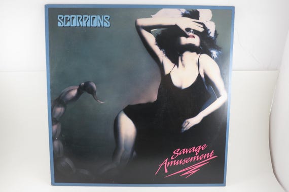 Vintage 1988 Vinyl LP Record Savage Amusement Scorpions Excellent Plus