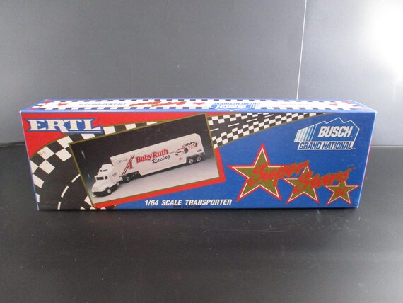 Vintage 1992 Ertl White Rose Collectibles 1:64 Scale Diecast Nascar Hauler NIB BGN Series Jeff Gordon No 1 Baby Ruth Limited Edition