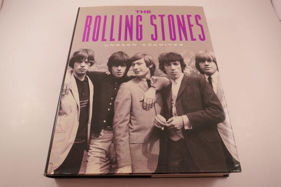 2003 Hardcover Book The Rolling Stones Unseen Archives with Dust Jacket Large Coffee Table Book