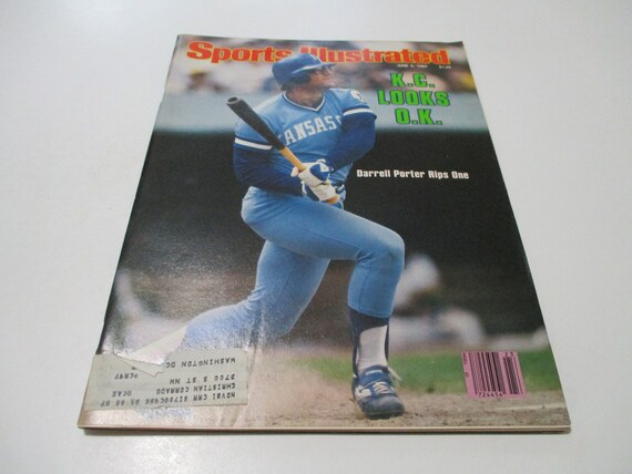 Vintage June 9, 1980 Sports Illustrated Magazine Kansas City Royals MLB Darrell Porter Rips One Excellent Condition