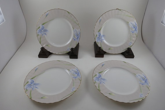 Set of Four Mikasa Ballantyne Pattern 6 1/2 Inch Bread Plates 1983-1986