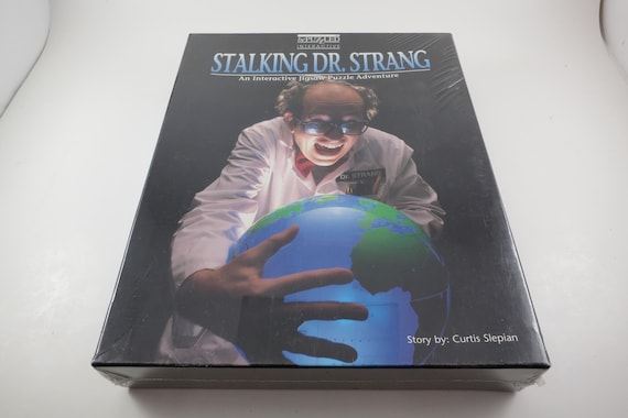 Stalking Dr. Strang interactive Jigsaw puzzle (1989), Factory Sealed