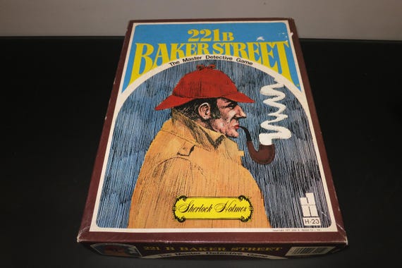 Vintage Sherlock Holmes 221B Baker Street Board Game (1977)