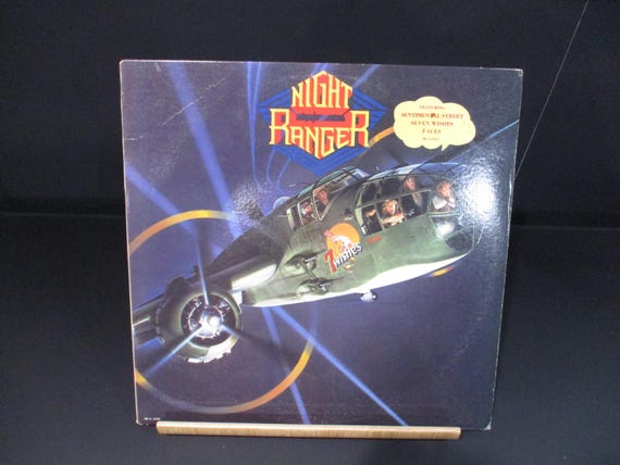 Vintage 1985 Vinyl LP Record Night Ranger 7 Wishes Excellent Condition with Hype Sticker 67724