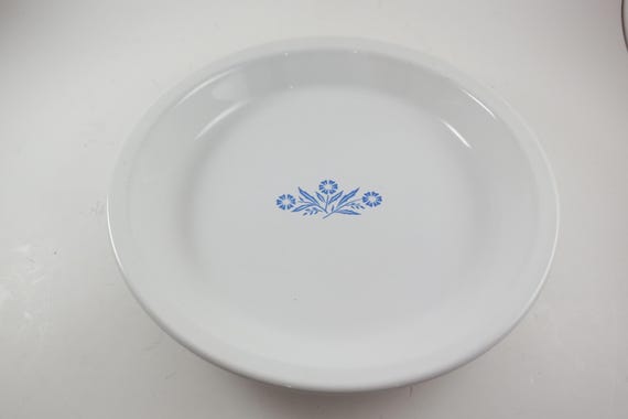 1972-1979 Corning Ware P-309 Blue Cornflower Bakeware Roaster 9 Inch Pie Plate Excellent Condition
