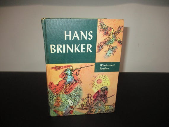 Vintage 1954 Hard Cover Book Hans Brinker (The Silver Skates) Mary Maples Dodge Illustrated Excellent Condition