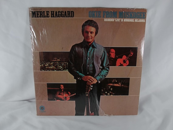 1969 Vinyl LP Record Merle Haggard Live Okie from Muskogee In Shrink EX