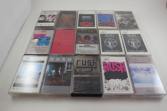 Vintage 1980's Rush Cassette Tapes Excellent Condition Moving Pictures Self Titled Hold Your Fire Presto More Sold Individually