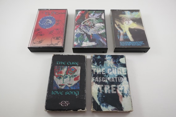Vintage 1980's/90's The Cure Cassette Tapes The Top Head On the Door Walk Wish Boys Don't Cry Mixed Up Happily Ever After Sold Individually