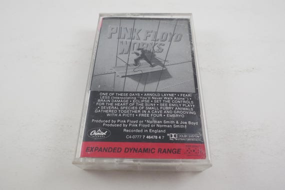 Vintage 1984 Cassette Tape Works Pink Floyd