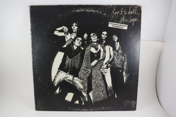 Vintage 1971 Alice Cooper 'Love it to Death' Vinyl LP - Green Label