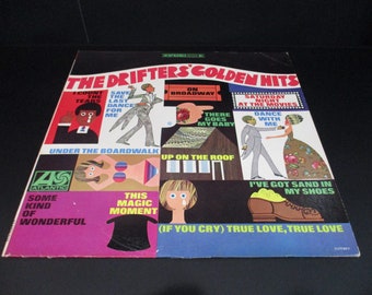 Vintage 1969 The Drifters Golden Hits Vinyl LP Record