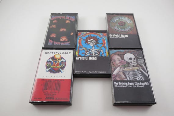 Vintage 1980's Grateful Dead Cassette Tapes Excellent In the Dark Skeletons Dylan & The Dead Without A Net More Sold Individually