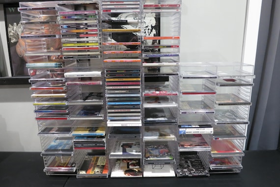 Vintage Acrylic CD Holders: Stacking Holds 30 60 90 120 150 180 Discs