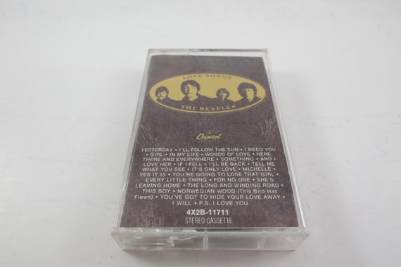 Vintage 1992 Beatles Love Songs Cassette Tape