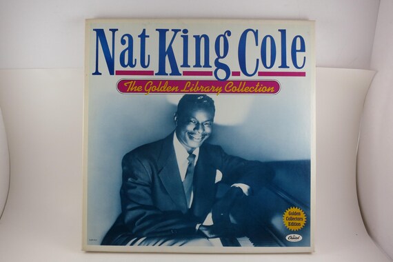 Vintage 1984 Vinyl Four LP Box Set Nat King Cole The Golden Library Collection