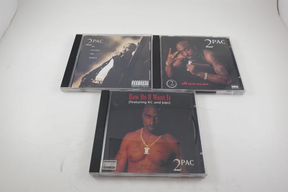 1990's 2Pac CD's Hip Hop Me Against the World All Eyez On Me How Do You Want It Sold Individually