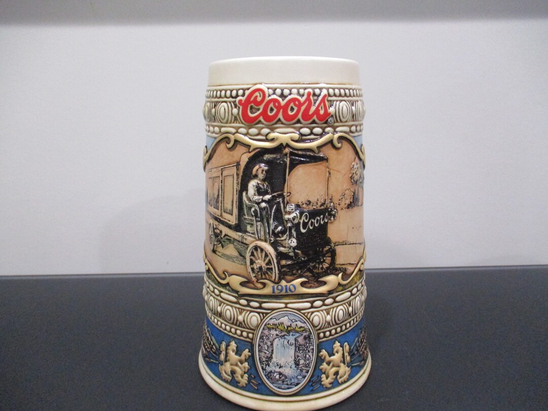 Vintage 1989 Coors Beer Stein 1910 Coors Beer Truck Perfect Etsy