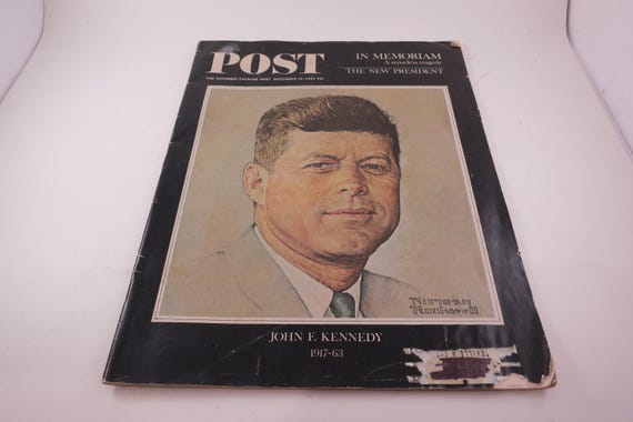 Saturday Evening Post Magazine December 14 1963 John F Kennedy Assassination Very Good Condition