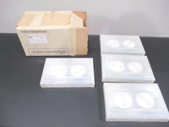 Box of Vintage 1982 Tektronix Date Cartridges Four Still Factory Sealed HTF In You Need Them Free Shipping