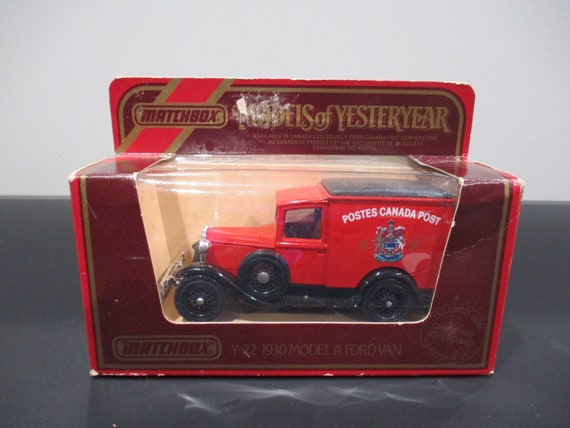 Vintage 1984 Matchbox Models of Yesteryear Y-22 1930 Model A Ford Van Canadian Post New in Original Box