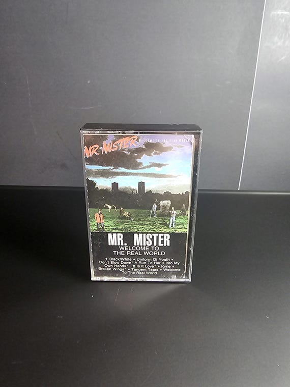 Vintage 1985 Cassette Tape Welcome to the Real World Mr. Mister Excellent Condition