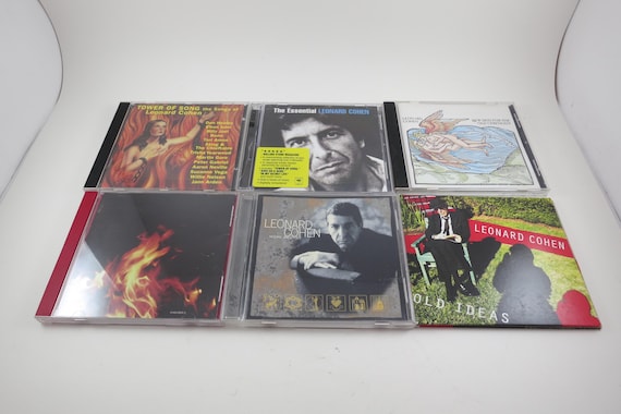 Vintage 80's/90's Leonard Cohen CD's Best Of New Skin for the Old Ceremony The Future Tower of Song Sold Individually