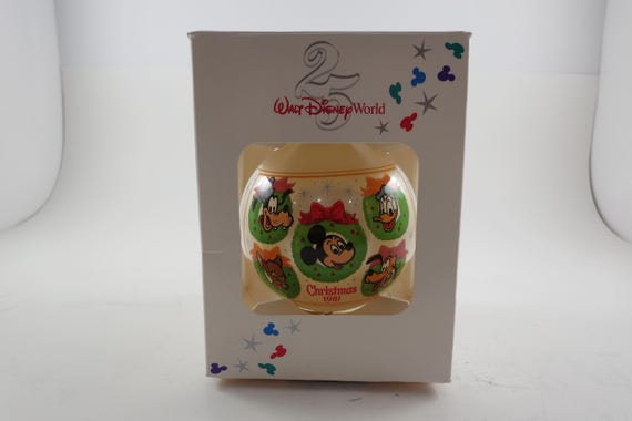 Vintage 1981 Disney Christmas Ornament Ball In Box