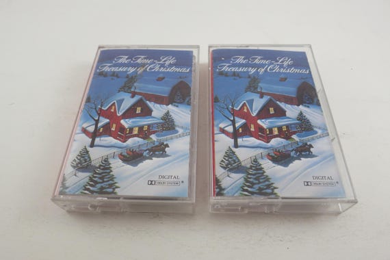 Vintage 1986 Cassette Tape Set The Time Life Treasury of Christmas 2 Tape Set Volumes One and Two