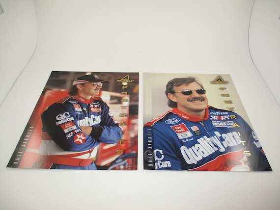 1997 Pinnacle Portraits Nascar Winston Cup Series 8x10 Driver 2 Card Set of Dale Jarrett Mint Condition
