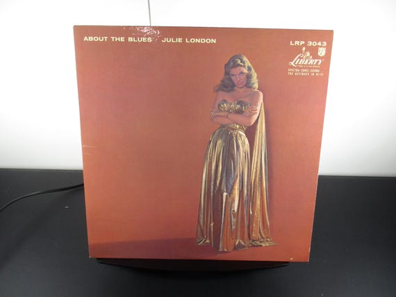 Vintage 1957 Vinyl LP Record Julie London About the Blues Very Good Condition Excellent Cover Perfect to Frame 69502
