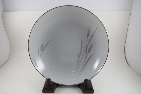 Fine China of Japan Platinum Wheat Serving Bowl – 9 1/4 Inch Round