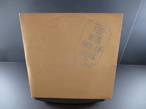 Vintage 1970 LP Vinyl Record The Who Live at Leeds Excellent Condition with 10 Inserts 67649