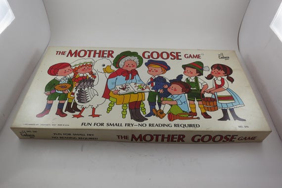 Vintage 1971 Board Game The Mother Goose Game Cadaco No 310 100% Complete Excellent Condition