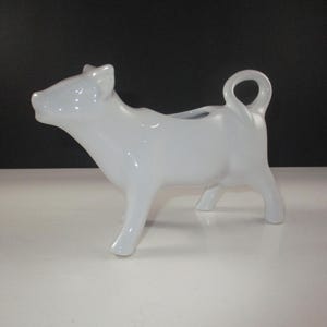 Alpico France White Porcelain Cow Creamer Excellent Condition