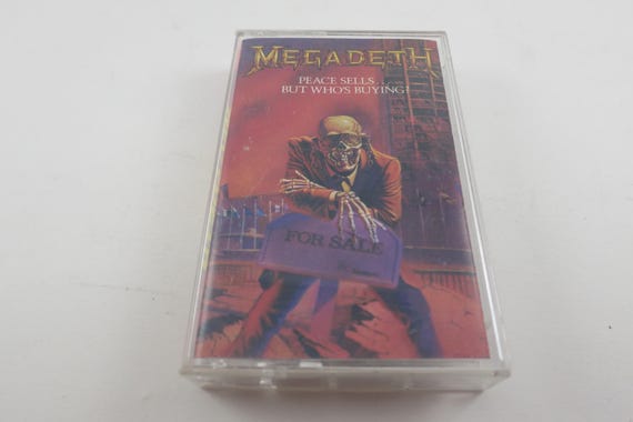 Vintage 1986 Heavy Metal Cassette Tape Peace Sells But Who's Buying?  Megadeth
