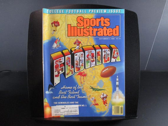 Vintage September 5, 1988 Sports Illustrated Magazine Florida Athletes Very Good Condition