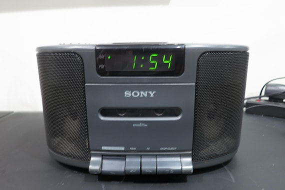 Vintage Sony Dream Machine: Alarm Clock Cassette Player - Model ICF-CS650