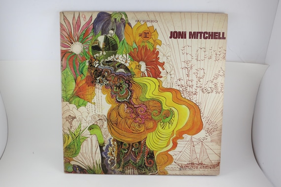 Vintage 1968 Vinyl LP Record Joni Mitchell Songs to A Seagull Tri Tone Label Pressing