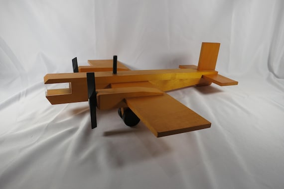 Rare NAEF Wooden Avion Model 9518, 16 Inch Wingspan, Swiss Made (1950s-60s)