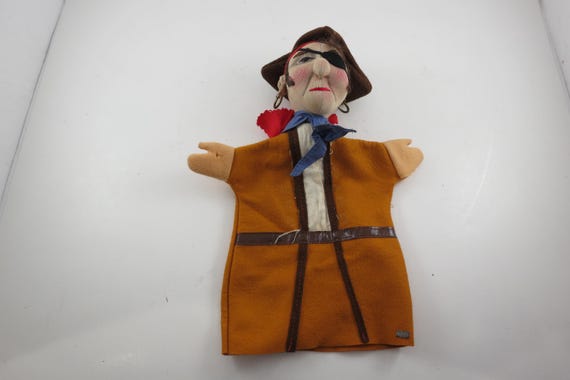 1950's 60's Kersa Pirate Hand Puppet Very Good Original Condition
