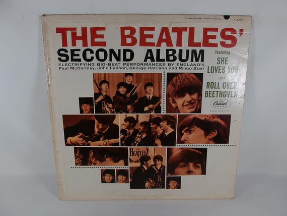 1964 Vinyl LP Record The Beatles Second Album Mono Pressing VG