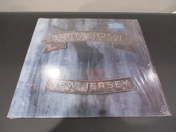 Vintage 1988 Vinyl LP Record Bon Jovi New Jersey Excellent Condition Original US Pressing In Shrink Hype Sticker 62732