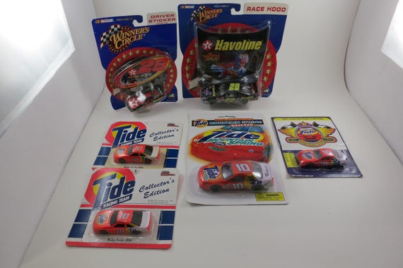 Vintage Ricky Rudd Diecast Car Set: NASCAR #10 & #28 Tide/Havoline