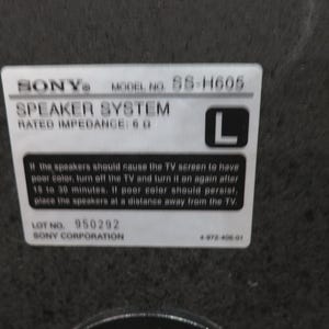 Pair of Vintage Sony SS-H605 3 Way Bookshelf Speakers bild 11