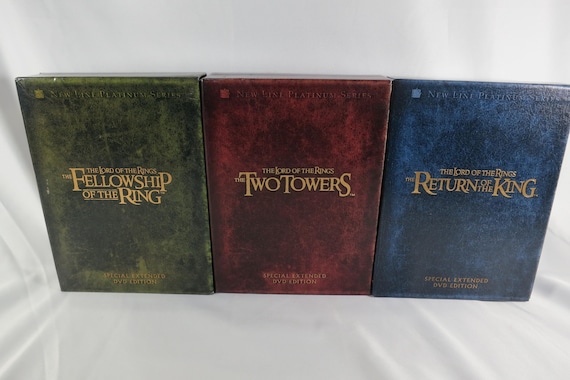 3 Lord of The Rings Special Edition DVD Box Sets Return of King Fellowship Two Towers