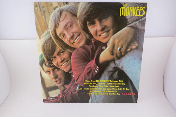 Vintage 1966 The Monkees Vinyl LP Record: Self Titled Mono Pressing